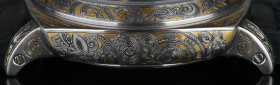 Magrette Taniwha watch 4 馬格萊特谷花鐫刻金鑲嵌腕表-復(fù)刻表