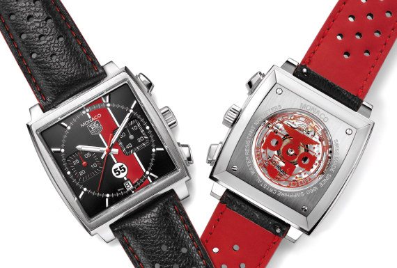 PCA-TAG front & back 泰格豪雅(Tag Heuer)和美國保時捷俱樂部聯手推出限量版摩納哥腕表-復刻表