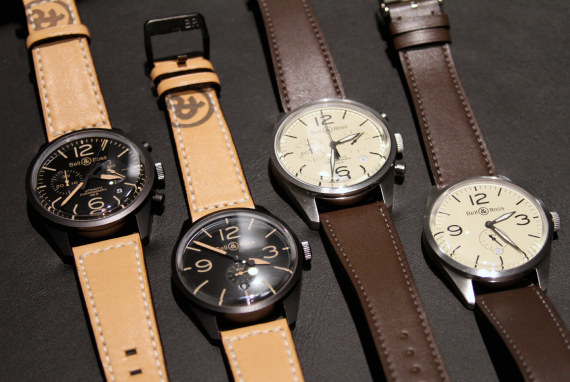 Bell & Ross Vintage BR Heritage & Carbon watches 柏萊士Vintage BR 123 & 126精鋼表殼圓形腕表-復(fù)刻表