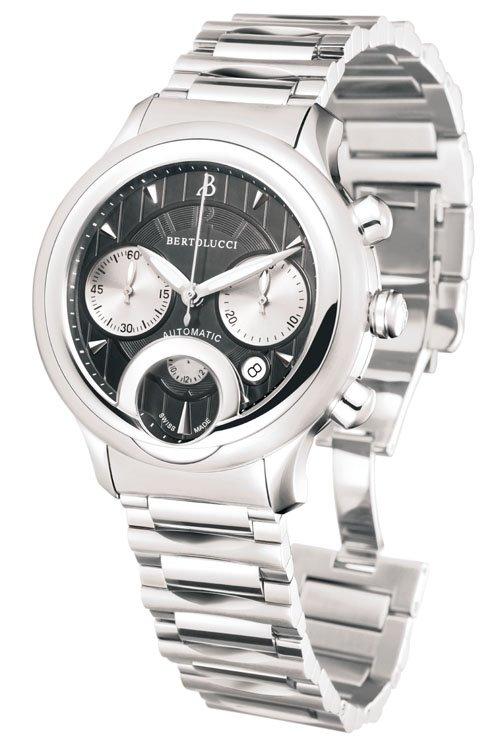 BERTOLUCCI - GIRO CHRONOGRAPH STEEL AUTO BLACK 貝托魯奇環(huán)形計(jì)時(shí)怪異尖叫臉表盤腕表-復(fù)刻表