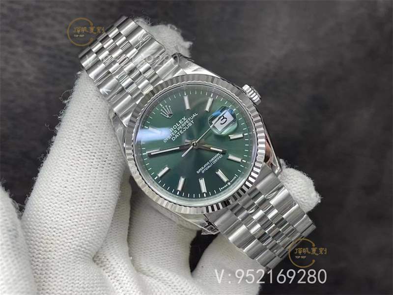VS廠新品36mm勞力士日志薄荷綠盤3235一體機(jī)做工評測-復(fù)刻表