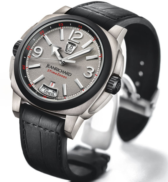 JeanRichard 2TimeZones Zirconium JeanRichard理查德雙時(shí)區(qū)手表-復(fù)刻表