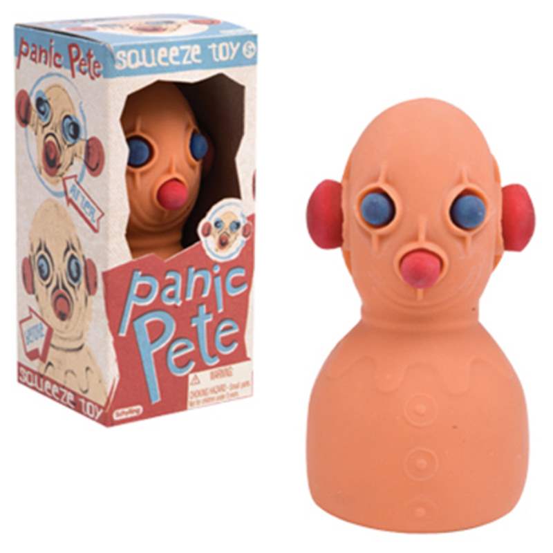 Panic Pete squeeze toy 貝托魯奇環(huán)形計(jì)時(shí)怪異尖叫臉表盤腕表-復(fù)刻表