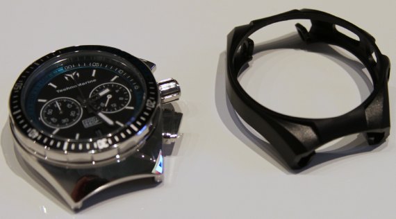 TechnoMarine Cruise Sport cover off 泰諾船舶重返市場(chǎng)四分之一橙圈腕表-復(fù)刻表