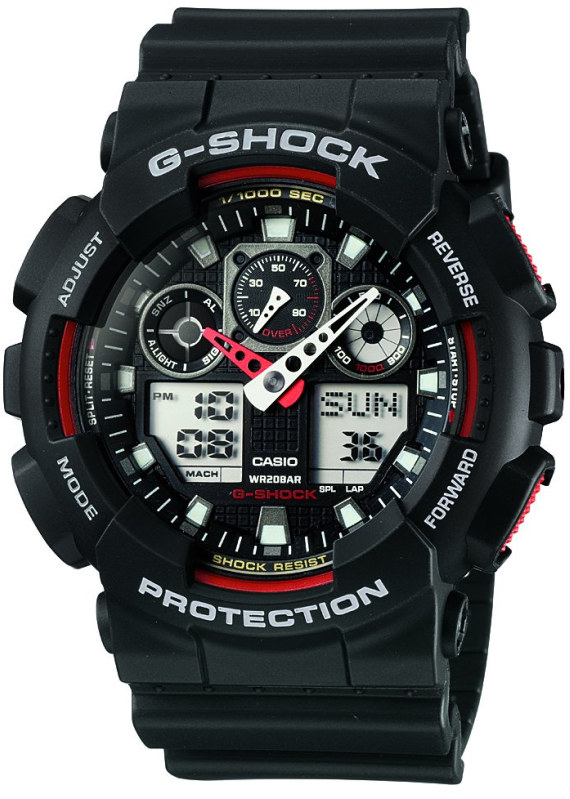 GA-100-1A4_JF 卡西歐G沖擊X大組合GA100手表-復(fù)刻表