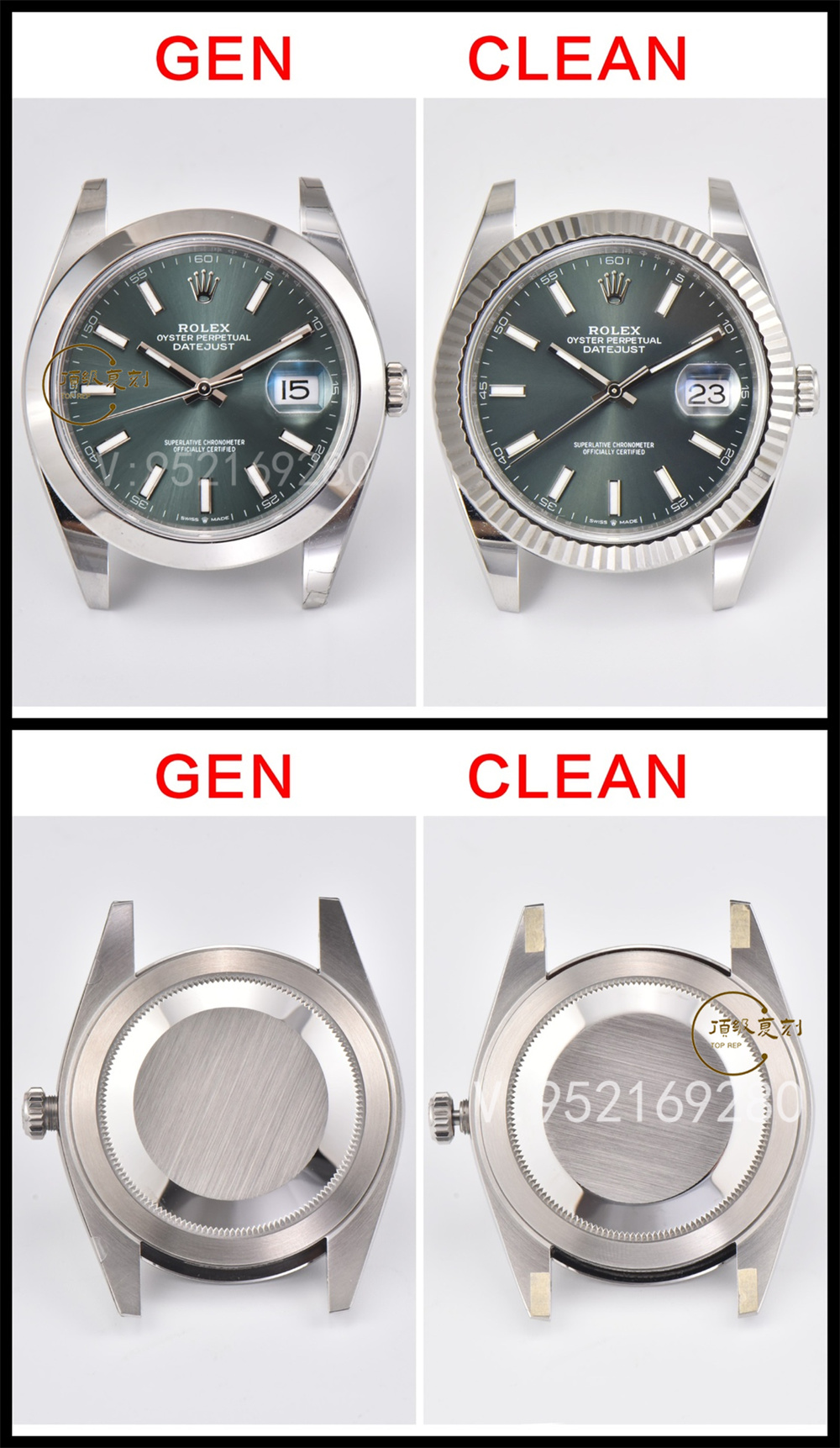 Clean廠C廠薄荷綠日志41mm對(duì)比正品怎么樣,C廠薄荷綠日志真假對(duì)比評(píng)測-復(fù)刻表