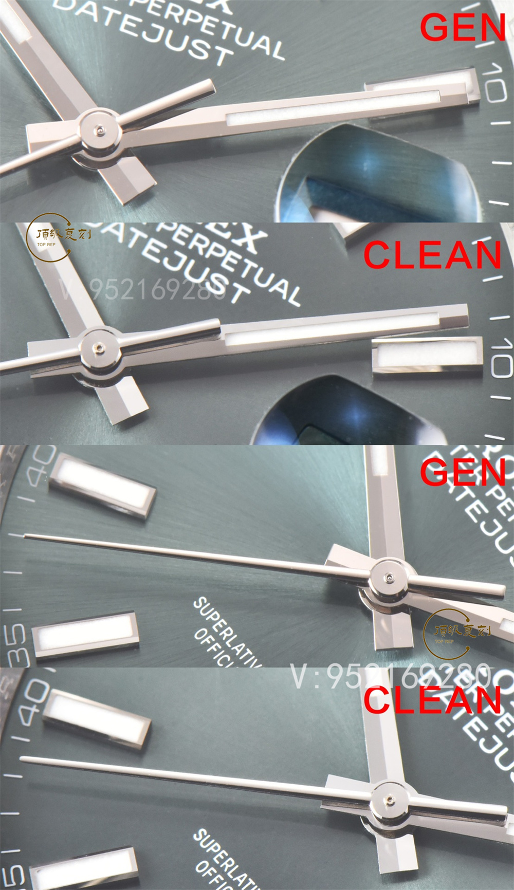 Clean廠C廠薄荷綠日志41mm對(duì)比正品怎么樣,C廠薄荷綠日志真假對(duì)比評(píng)測-復(fù)刻表