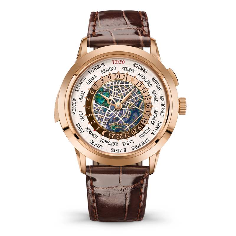 Patek Philippe百達(dá)翡麗推出Ref. 5531R-014 Tokyo 2023世界時(shí)間三問報(bào)時(shí)腕表:東京地圖-復(fù)刻表