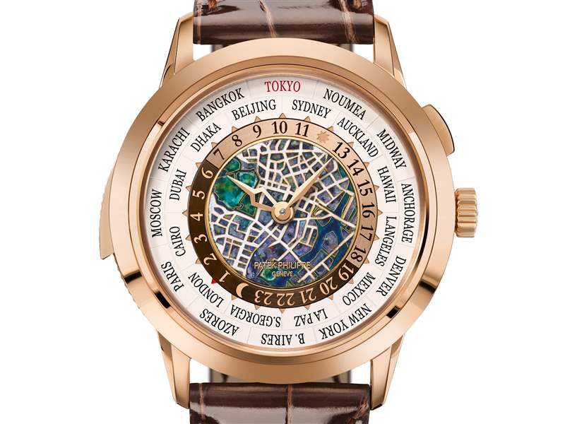 Patek Philippe百達(dá)翡麗推出Ref. 5531R-014 Tokyo 2023世界時(shí)間三問報(bào)時(shí)腕表:東京地圖-復(fù)刻表