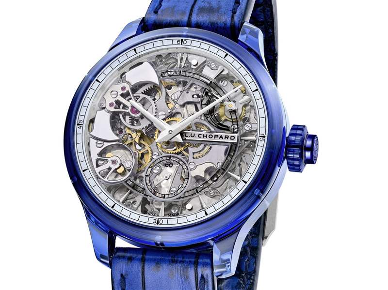 Chopard推出L.U.C Full Strike Blue Sapphire藍(lán)色藍(lán)寶石表殼三問腕表-復(fù)刻表