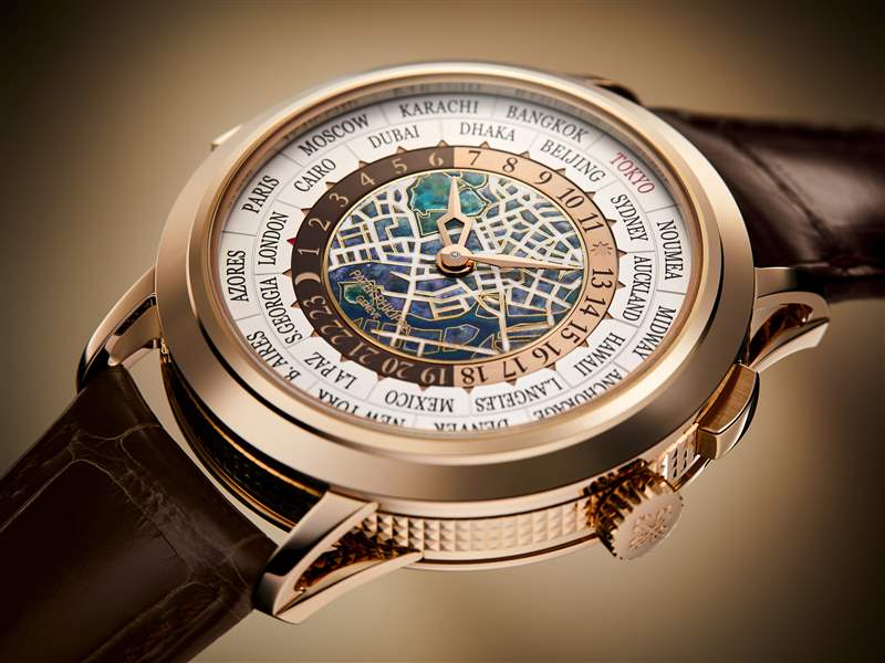 Patek Philippe百達(dá)翡麗推出Ref. 5531R-014 Tokyo 2023世界時(shí)間三問報(bào)時(shí)腕表:東京地圖-復(fù)刻表