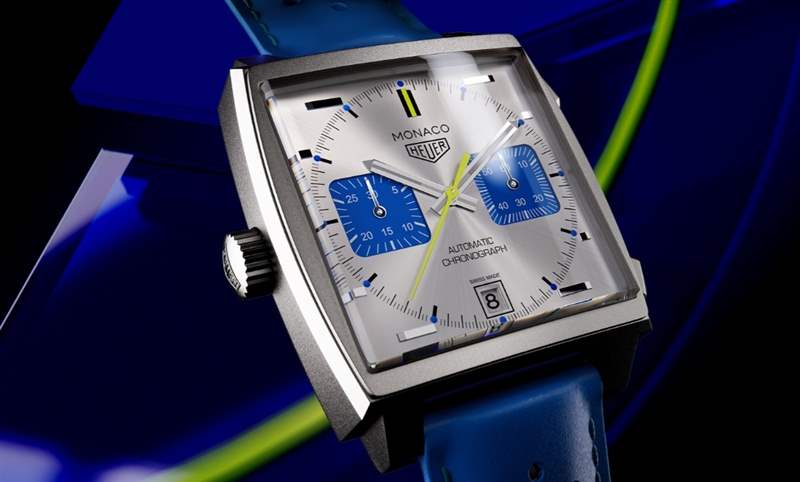 TAG HEUER - 法國賽車藍來了，TAG Heuer Monaco計時碼表限量新色亮相