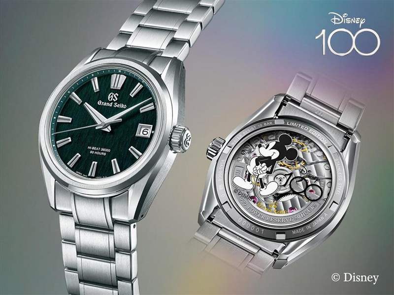 2023年為Disney迪士尼的100周年里程碑，GRAND SEIKO特別推出一款以SLGH011為基礎(chǔ)、限量100只的紀(jì)念表。 （GRAND SEIKO）
