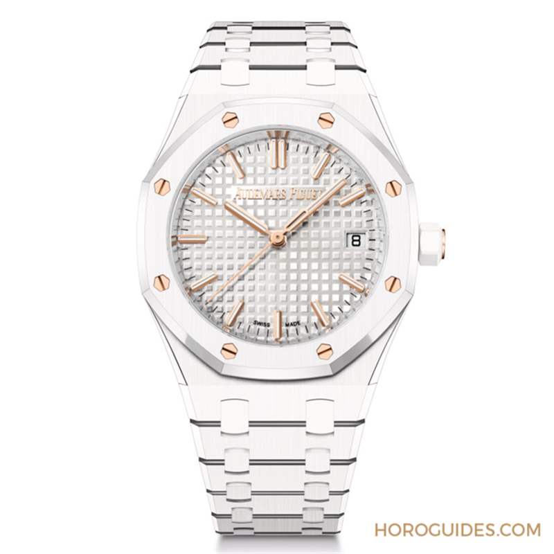 AUDEMARS PIGUET - 白色陶瓷版！ 愛(ài)彼皇家橡樹(shù)34毫米自動(dòng)上鏈腕表雪白登場(chǎng)