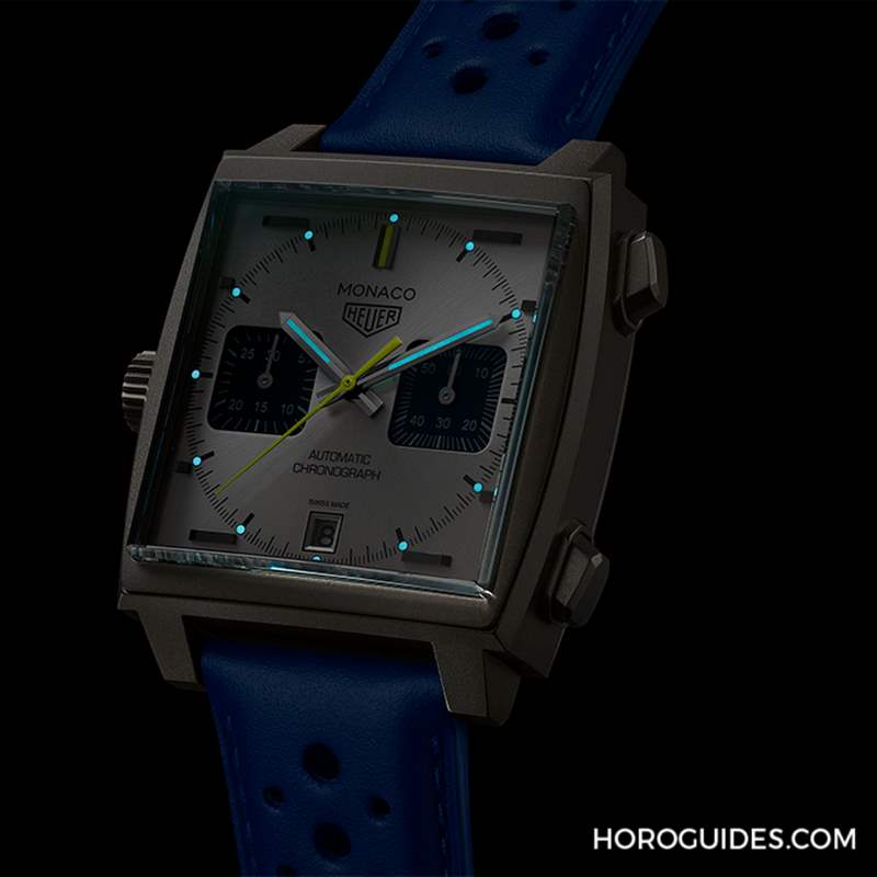 TAG HEUER - 法國賽車藍來了，TAG Heuer Monaco計時碼表限量新色亮相