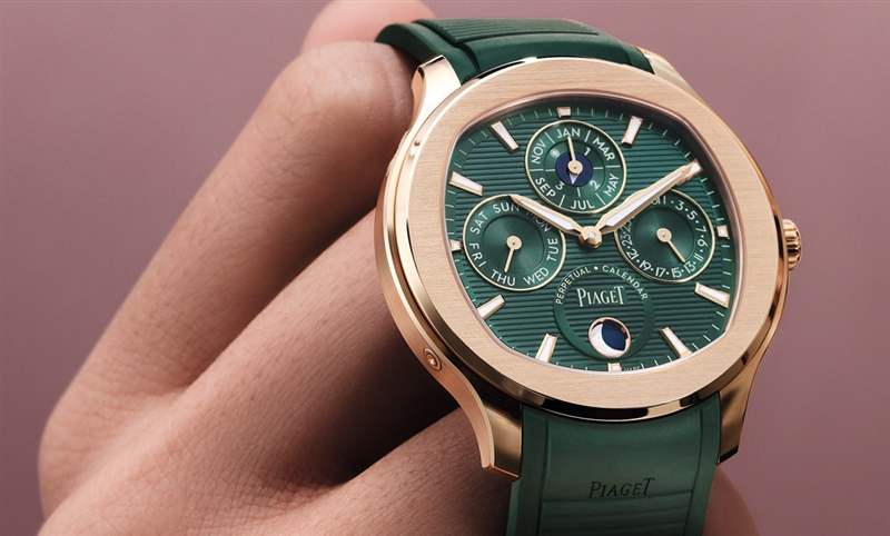 PIAGET - 風華奪目、纖薄美型，PIAGET Polo超薄萬年歷自動腕表強勢定義奢華運動風