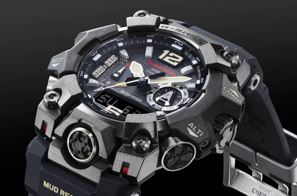 G-SHOCK MUDMASTER金屬搭碳纖維樹脂強化保護性內(nèi)建三重感測器探險很放心-復刻表