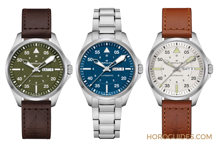 HAMILTON - 設(shè)計微調(diào)、新增尺寸，HAMILTON Khaki Aviation Pilot系列七款新作再現(xiàn)軍風(fēng)
