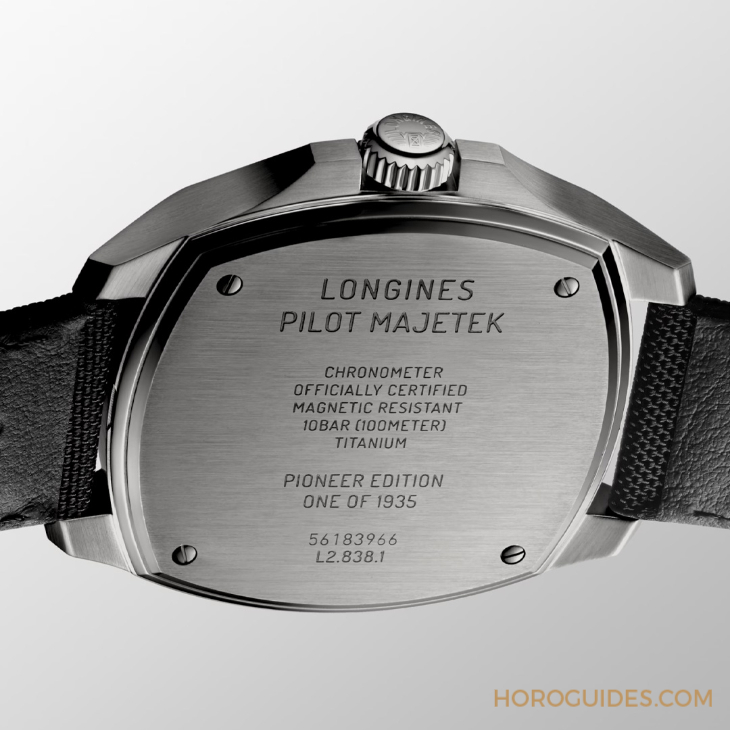 浪琴24年推出Pilot Majetek限量版五級(jí)鈦金屬手表-復(fù)刻表