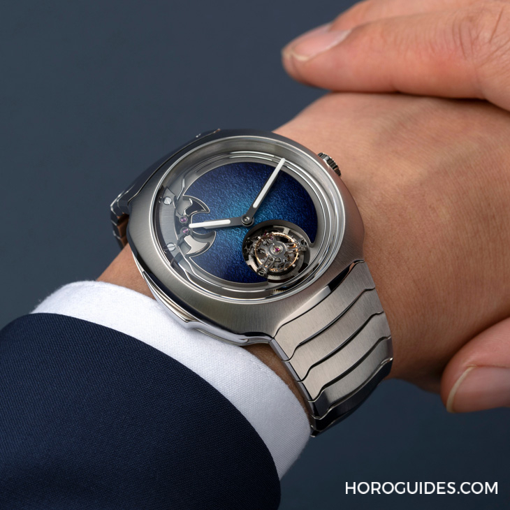 H. MOSER & CIE - 大明火琺瑯煙燻面加身，亨利慕時(shí)三問疾速者三問報(bào)時(shí)陀飛輪藍(lán)色琺瑯概念腕表奪目登場