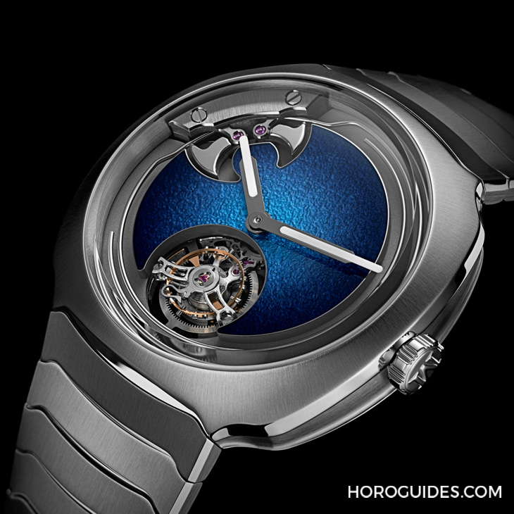 H. MOSER & CIE - 大明火琺瑯煙燻面加身，亨利慕時(shí)三問疾速者三問報(bào)時(shí)陀飛輪藍(lán)色琺瑯概念腕表奪目登場