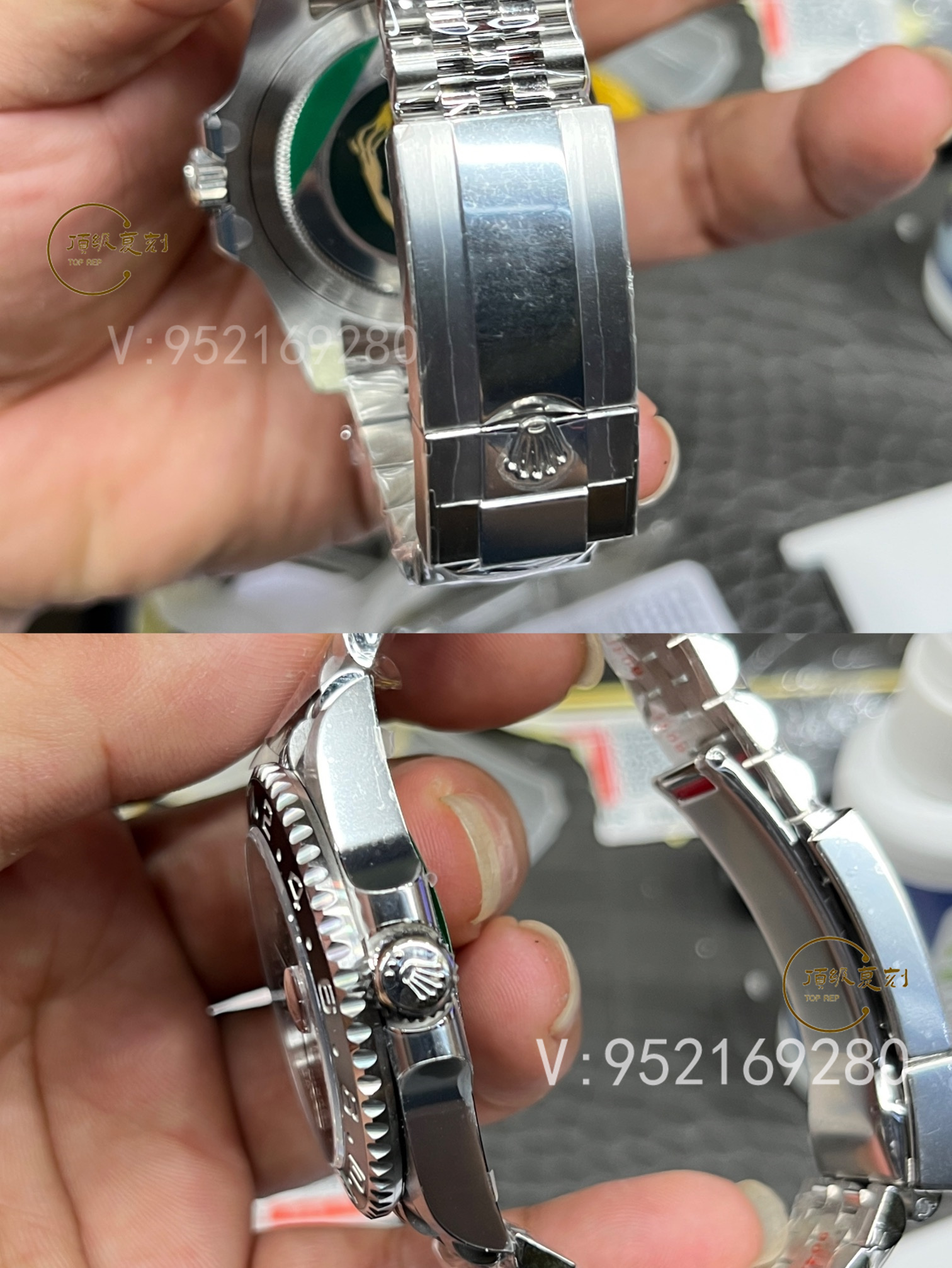 C廠Clean廠勞力士格林尼治黑灰皮蛋圈GMT小綠針腕表詳細(xì)評(píng)測-復(fù)刻表