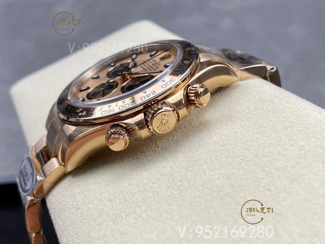 Clean廠(chǎng)C廠(chǎng)勞力士迪通拿全玫瑰金腕表4130機(jī)芯版本詳細(xì)評(píng)測(cè)-復(fù)刻表