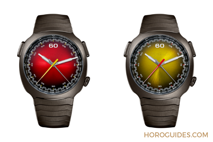 H. MOSER & CIE - STREAMLINER - 6907-1201 - 紅黃雙杰，競速新章|H. MOSER & CIE.推出Streamliner自動飛返計時秒表Alpine限量版